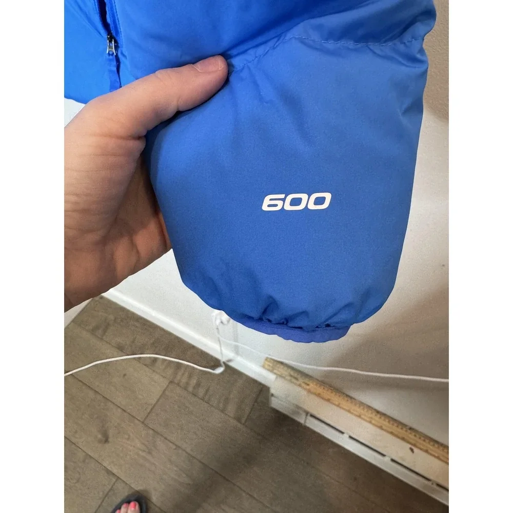 The North Face Jacket Boys XXL 18/20 Blue 600 Down Hooded Puffer Coat Winter